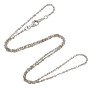 Vintage Sterling Silver 925 Singapore Chain Necklace 18.5"